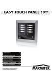 Marmitek Easy Touch Panel 10 User manual