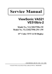 ViewSonic VA521 Service manual