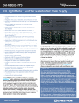 Crestron DM-MD8X8 Specifications