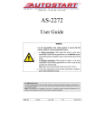Autostart AS-2272 User guide