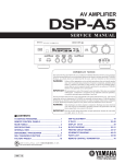 Yamaha DSP-A5 Service manual