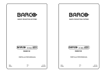 Barco R9000740 Installation manual