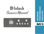 McIntosh MX 110 Specifications