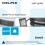 Delphi SKYFi3 Kit for Bose System User guide
