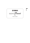Yamaha SILENT PIANO SG2 Owner`s manual