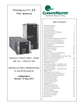 ClimateMaster DG series Unit installation