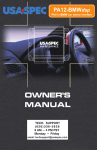 usa-spec CD Changer Owner`s manual