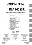 Alpine INA-N033R Owner`s manual