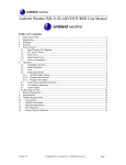 Ambient Weather WR-111A ADVENTURER User manual