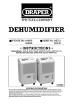 DEHUMIDIFIER - Draper Tools