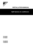 Daikin FDYP250B8V1 Installation manual