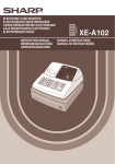 Sharp XE-A102B Instruction manual