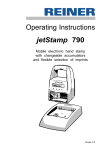 Reiner jetStamp 790 Operating instructions