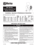 Marley Engineered Products G Series Specifications