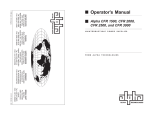 Alpha Technologies CFR 2500 Operator`s manual