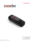Code CR 2500 User manual