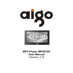 Aigo MP5910A User manual