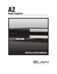 Elan A2 Installation manual