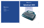 Alphasmart AS 2000 User`s guide