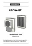BONAIRE WEAC628i Owner`s manual