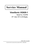 ViewSonic VS10790 Service manual