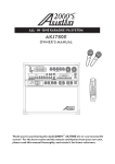Audio2000's AKJ780E Owner`s manual