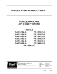 Bard PA13302-A Specifications