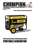Champion 41154 Owner`s manual