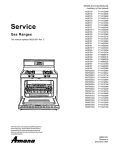Amana AGS780 Service manual