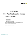 ElfinX FSK-6000 Owner`s manual