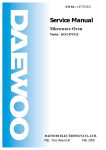 Daewoo KOG-875T Service manual
