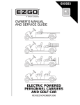 Ezgo 605693-FR Owner`s manual
