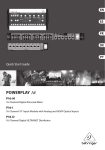 Behringer POWERPLAY 16 P16-M Specifications