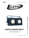 Elation CUEPIX BLINDER WW2 User manual