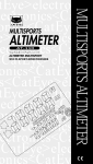 Cateye ALTIMETER Instruction manual