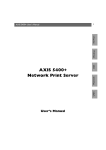 Axis 5400+ User`s manual