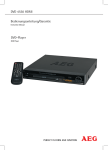 AEG DVD 4550 HDMI Instruction manual