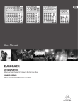 Behringer Eurorack UB502 User manual