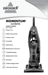 Bissell MOMENTUM CYCLONIC User`s guide