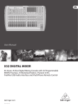 Behringer X32 DIGITAL MIXER User manual