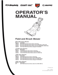 Simplicity 13.5HP Operator`s manual