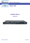 AudioCodes Mediant 1000 Installation manual