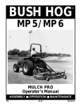 Bush Hog MP5 Operator`s manual