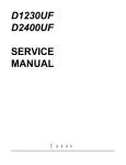 Canon CanoScan D2400UF Service manual
