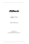 ASROCK IMB-770 User manual