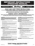 Air King B900 Troubleshooting guide