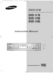 Samsung DVD-V 85 Instruction manual