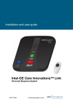 Care Innovations Intel-GE Personal Response System User guide