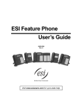 ESI -1000 User`s guide