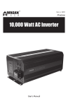 Wagan AC Inverter User`s manual